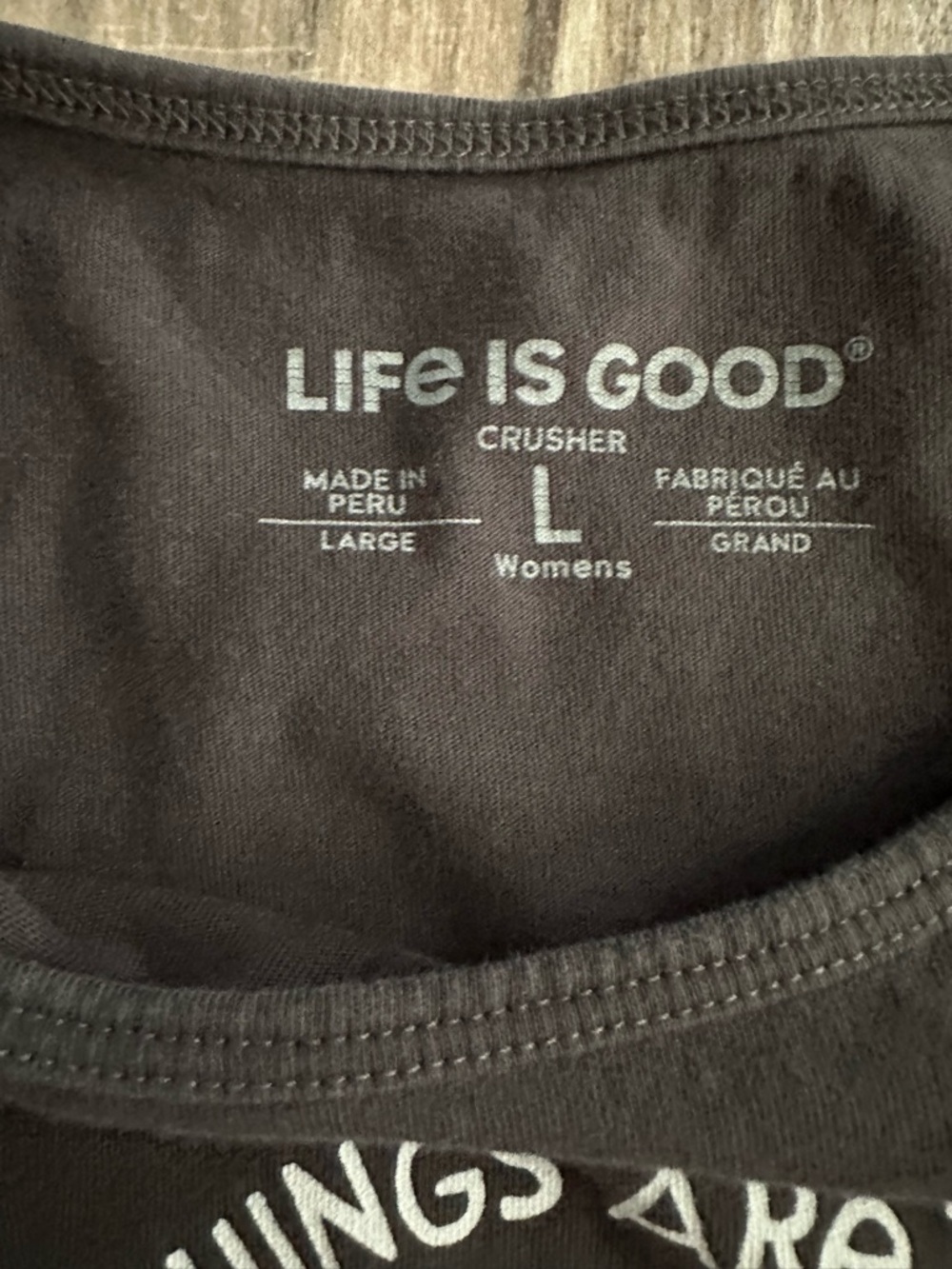 Life is Good Black Tank with Pink Flip Flop Graphic - Picture 3 of 5